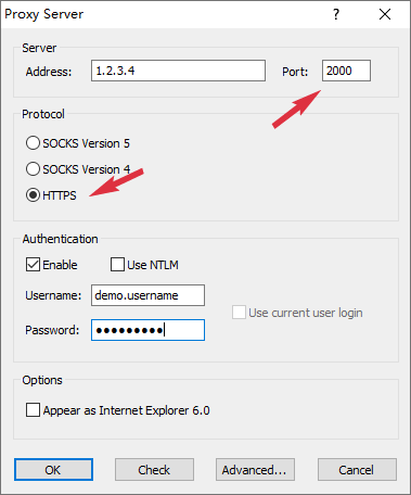 Proxifier Add HTTPS Proxy