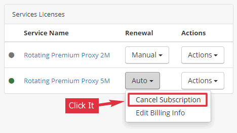 Cancel Subscription