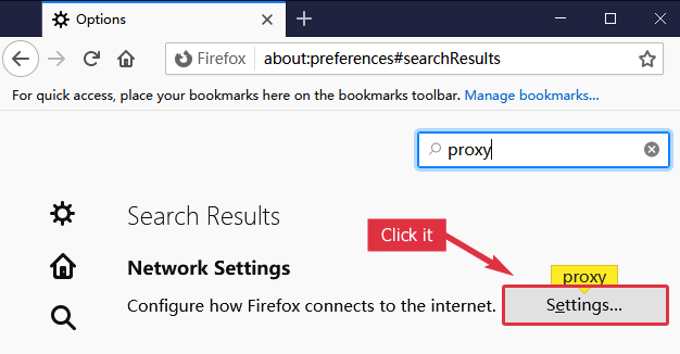 Firefox Network Options