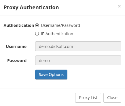 Premium Proxy Authentication