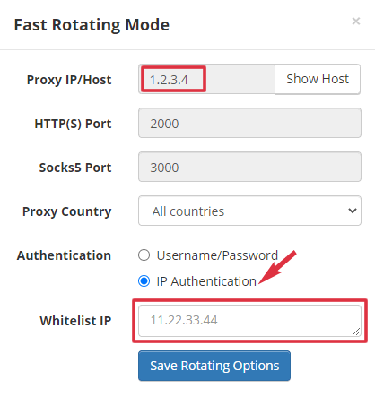 fast rotating proxy